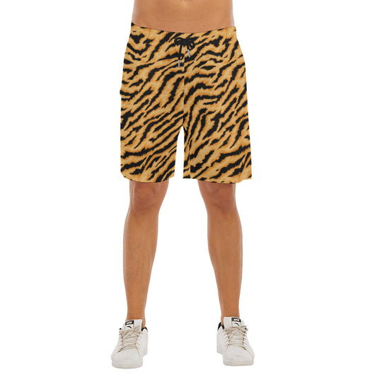 Animal Print - Tiger - Men’s Pocket Beach Shorts