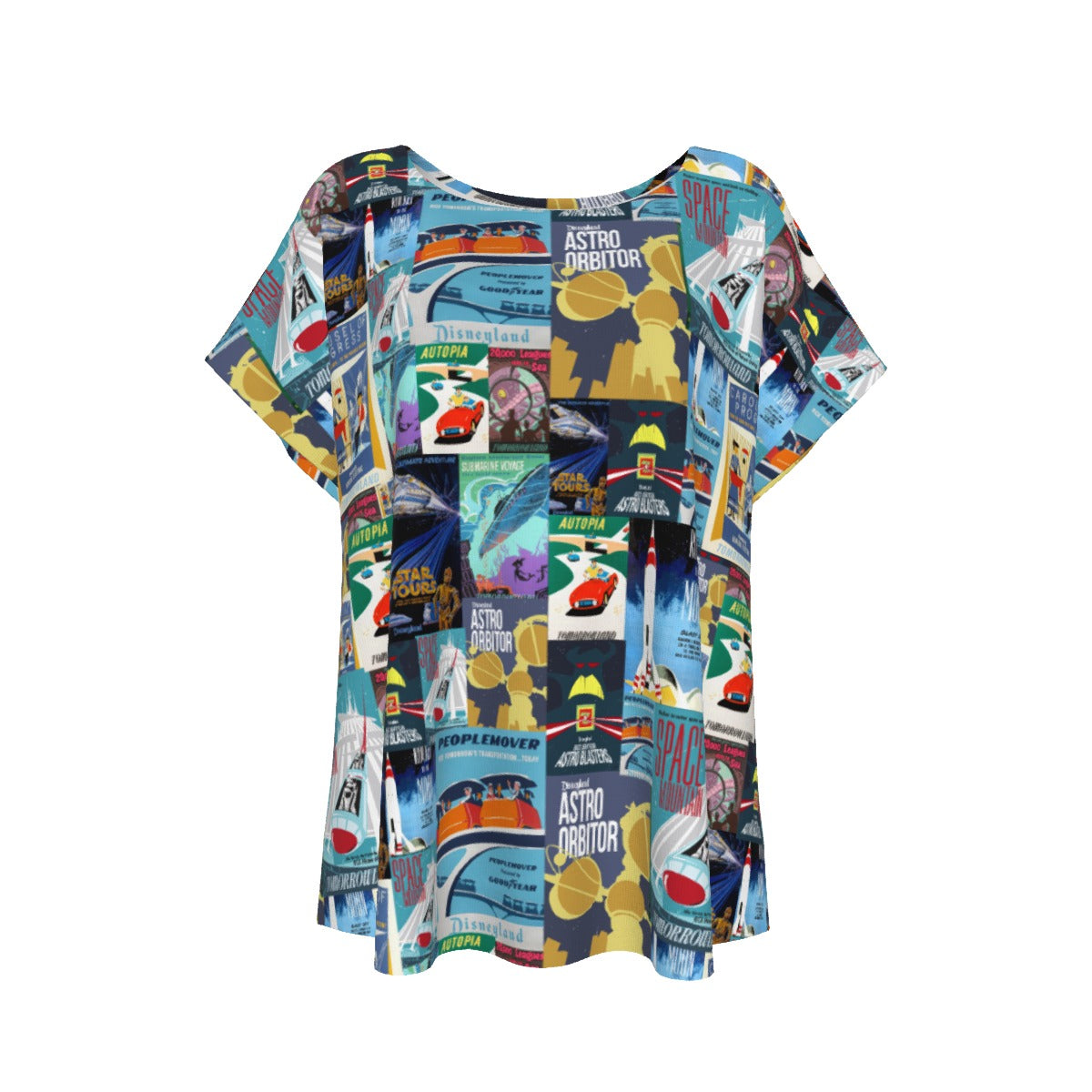 Vintage Tomorrow Ride Posters - Women’s Relaxed Fit Scoop Tee