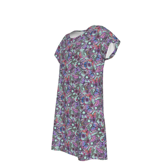Butterfly Planchettes - Women's T-Shirt Dress