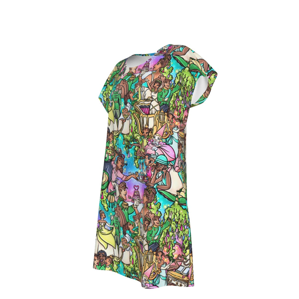 Bayou Princess Storybook Scenes - Women's T-Shirt Dress