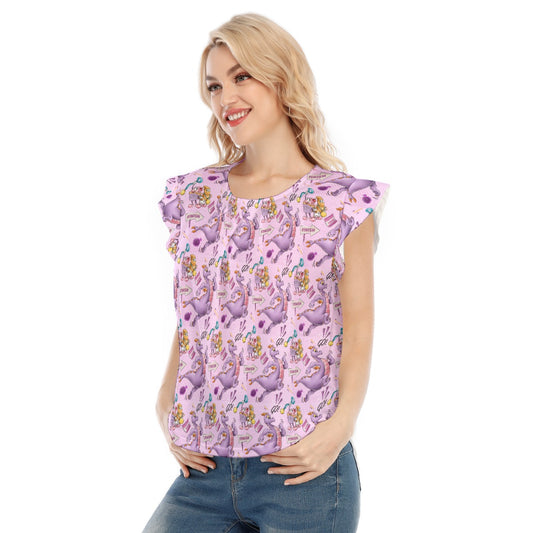 Figment Race Day Dash - Women’s Flutter Sleeve Top