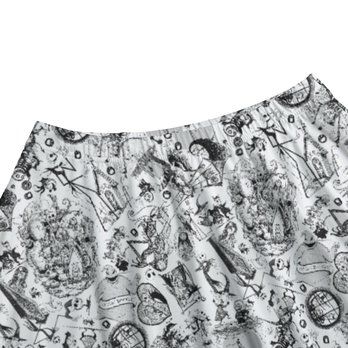 Nightmare Halloween Sketches - Women’s Pocket Midi Skirt