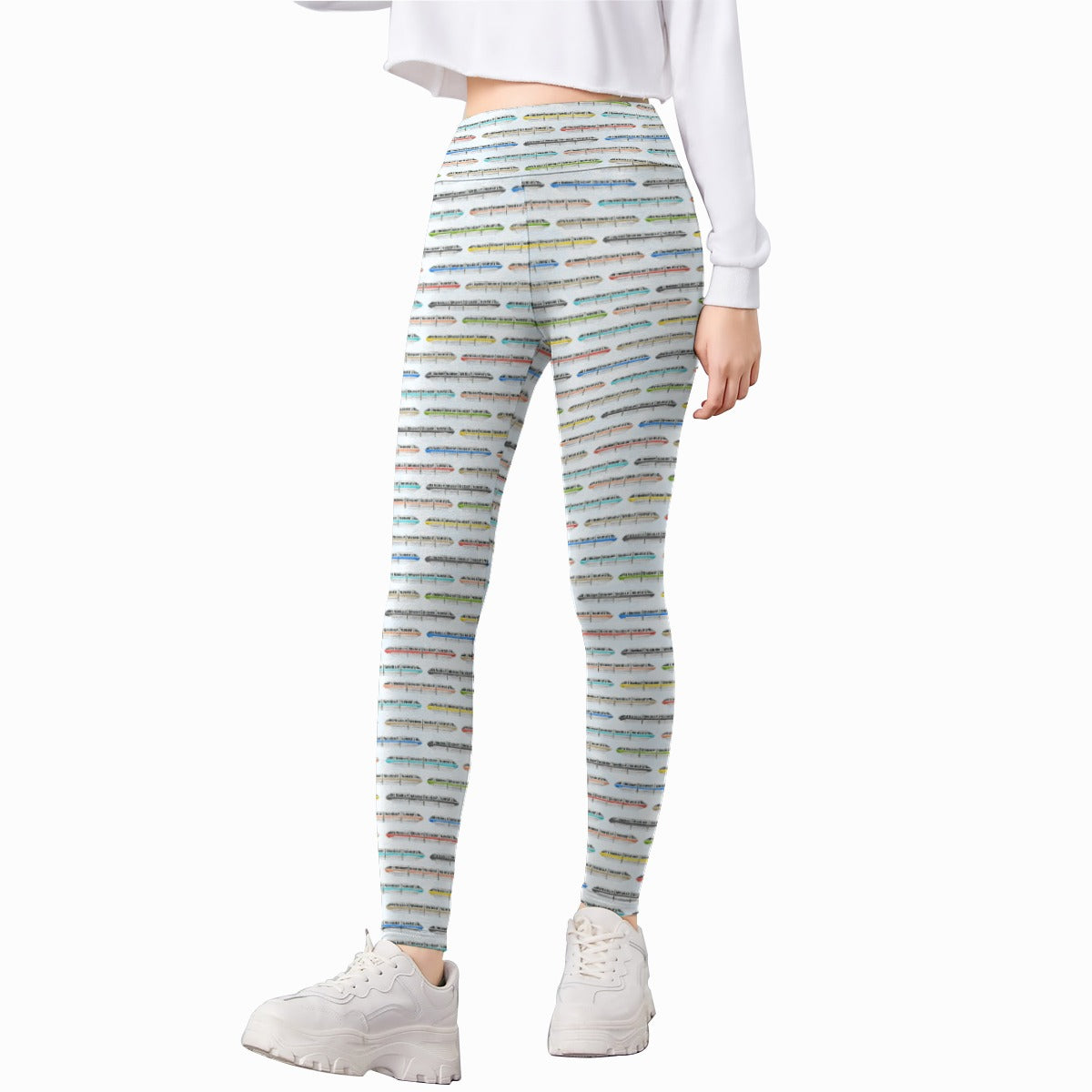 Monorail Rainbow Express - Kid's Leggings