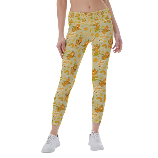 Vintage Citrus Garden - Women's Yoga Leggings