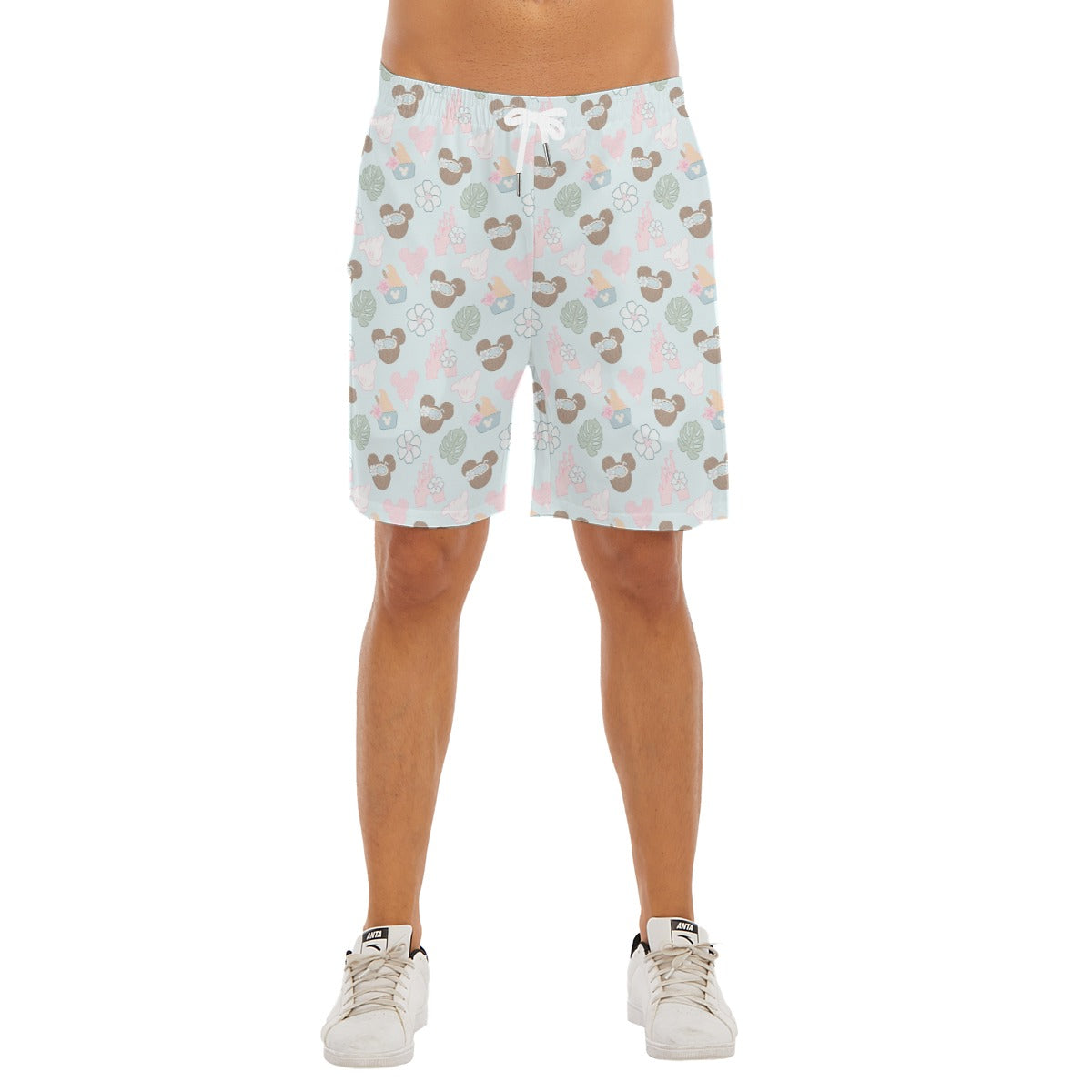 Pastel Island Treats - Men’s Pocket Beach Shorts