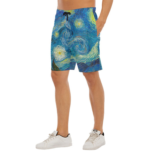 Van Gogh Starry Night - Men’s Pocket Beach Shorts