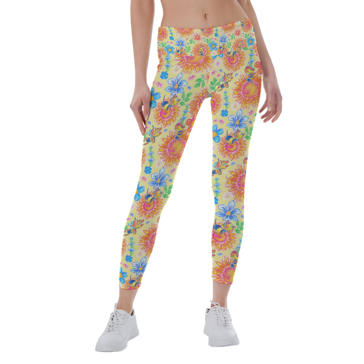Buzzing Garden Buddy - Women's Yoga Leggings
