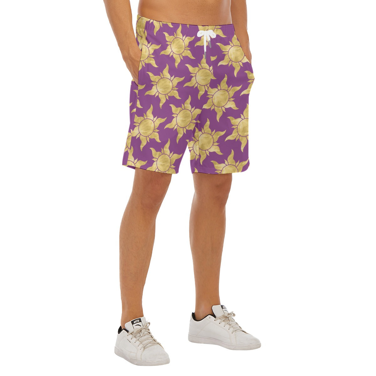 Golden Sun Symbols - Men’s Pocket Beach Shorts