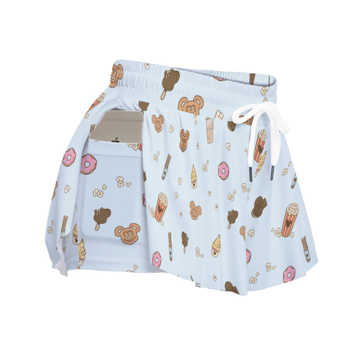 Minimal Snackcore - Women's Flowy Pocket Shorts