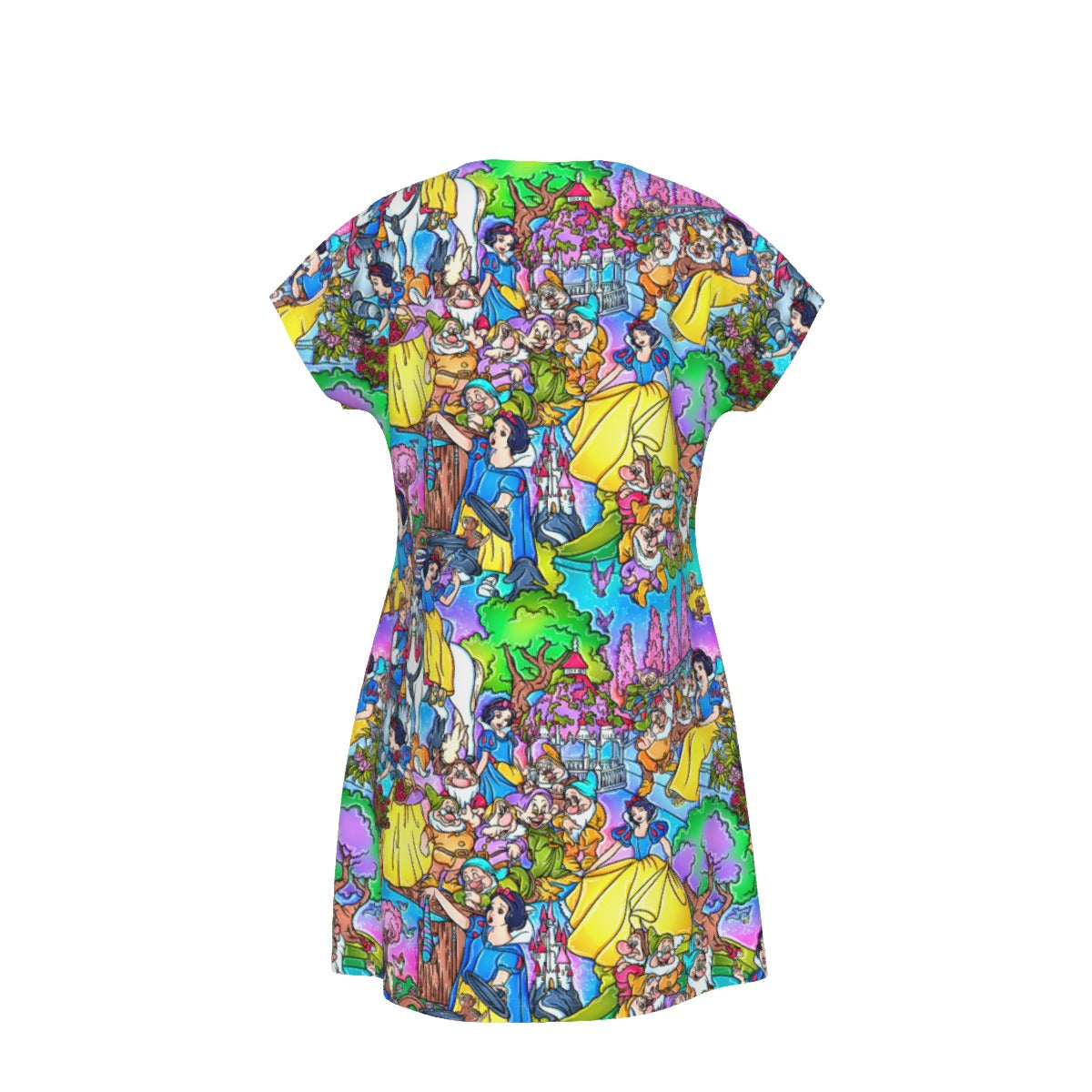 Fairest Princess Storybook Scenes - Women's T-Shirt Dress
