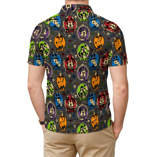 Gothic Halloween Cameos - Men's Polo Shirt