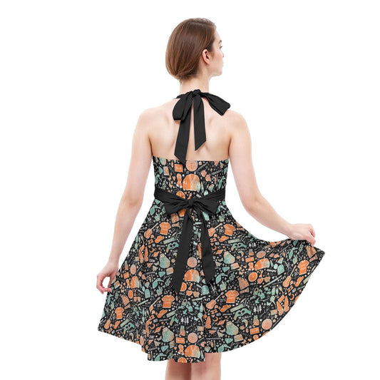 Showgirl Era Icons - Women's Halter Vintage Pocket Dress