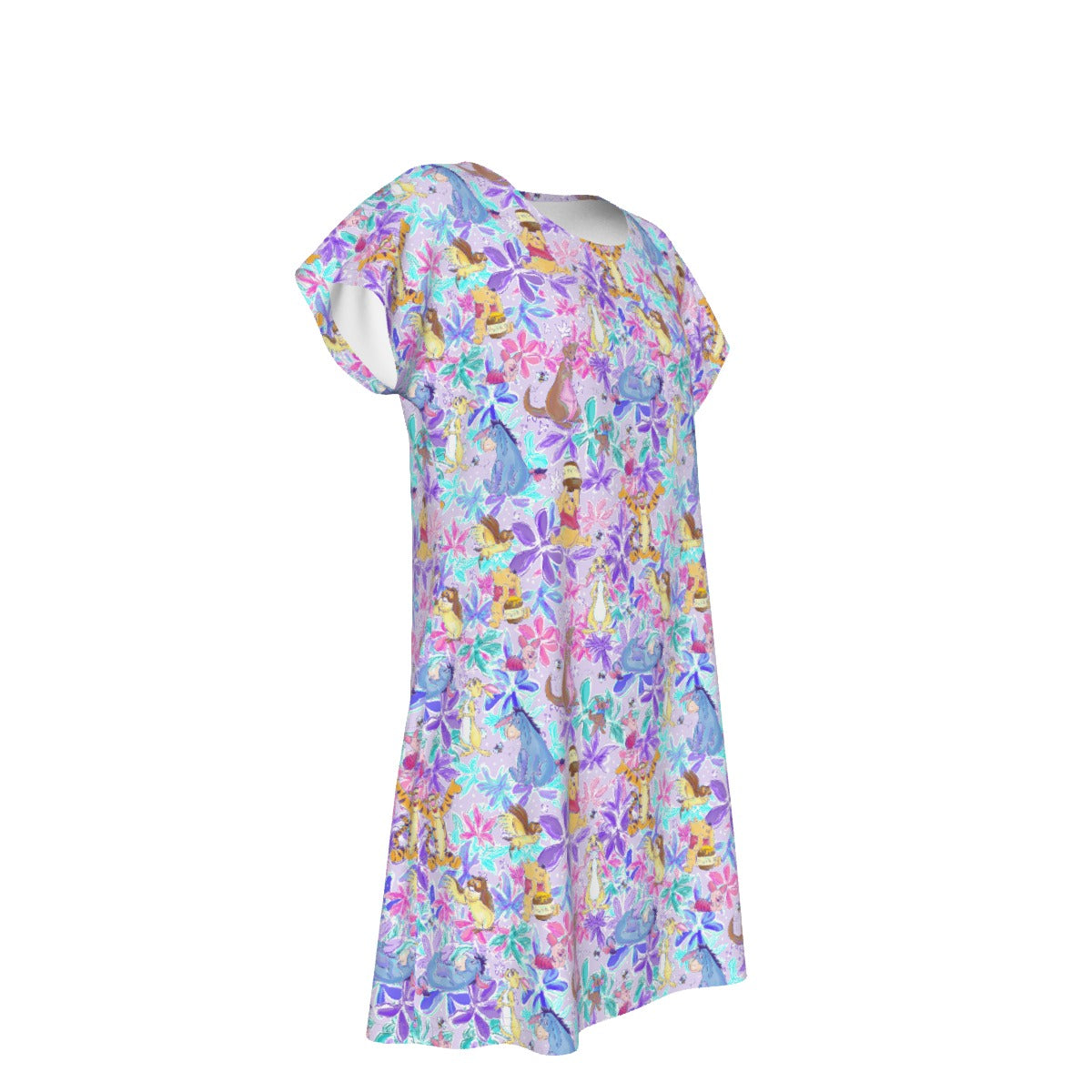 Storybook Friends in Bloom - Women's T-Shirt Dress