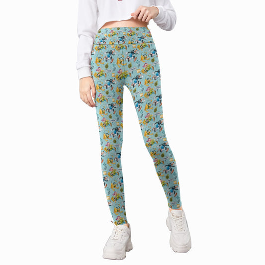 Cheerful Race Day Dashers - Kid's Leggings