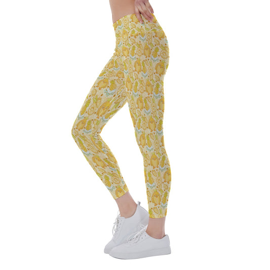Fruitimals - Pineapple Penguins - Women's Yoga Leggings