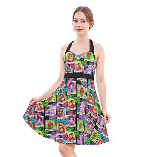 You're My Hero - Women's Halter Vintage Pocket Dress