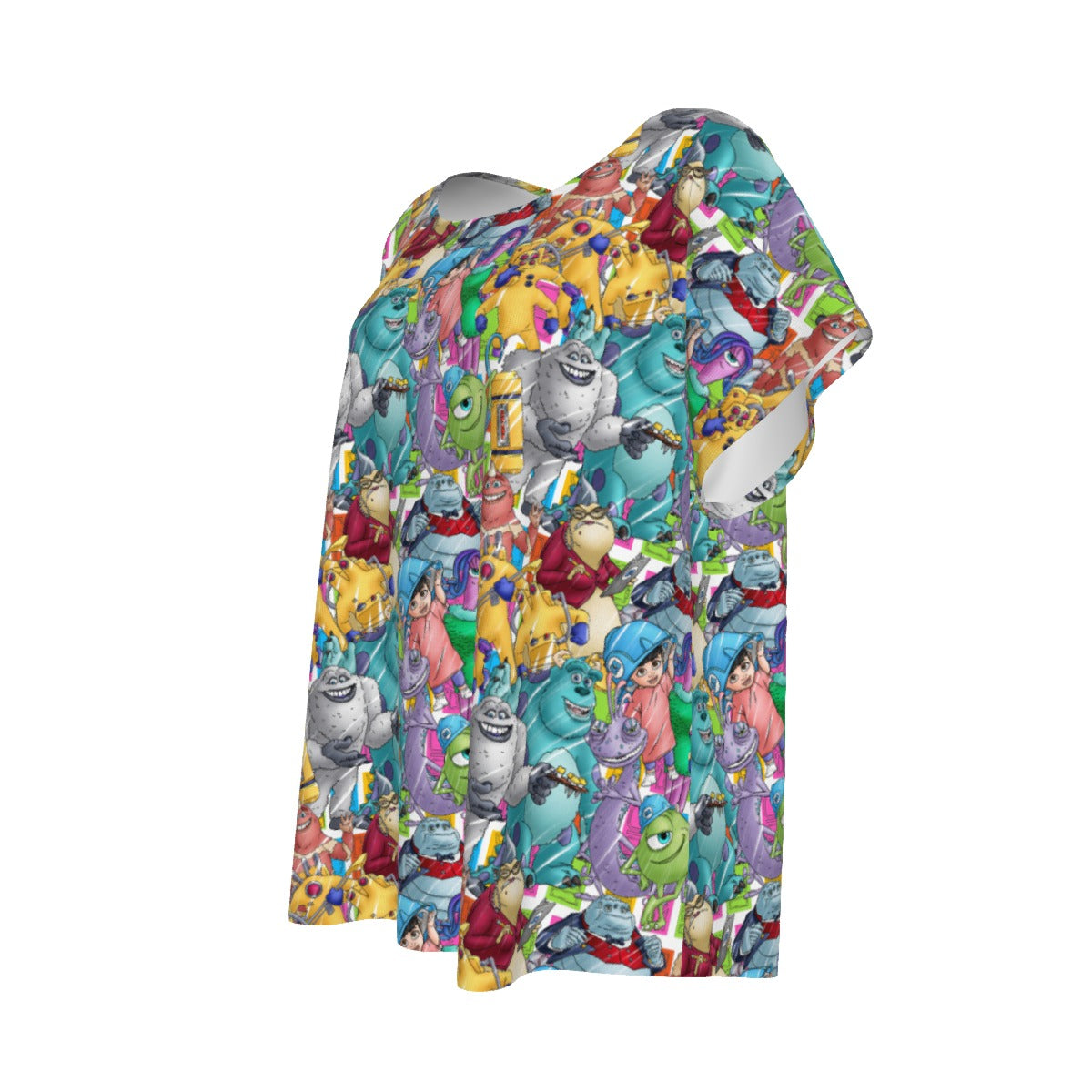 Monster Mayhem Sketched - Women’s Relaxed Fit Scoop Tee