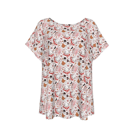 Magic Mouse Hot Chocolate - Women’s Relaxed Fit Scoop Tee