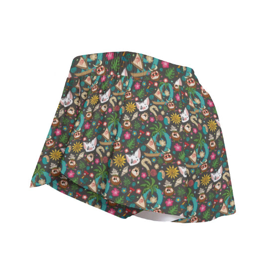 Polynesian Princess Icons - Women's Flowy Pocket Shorts