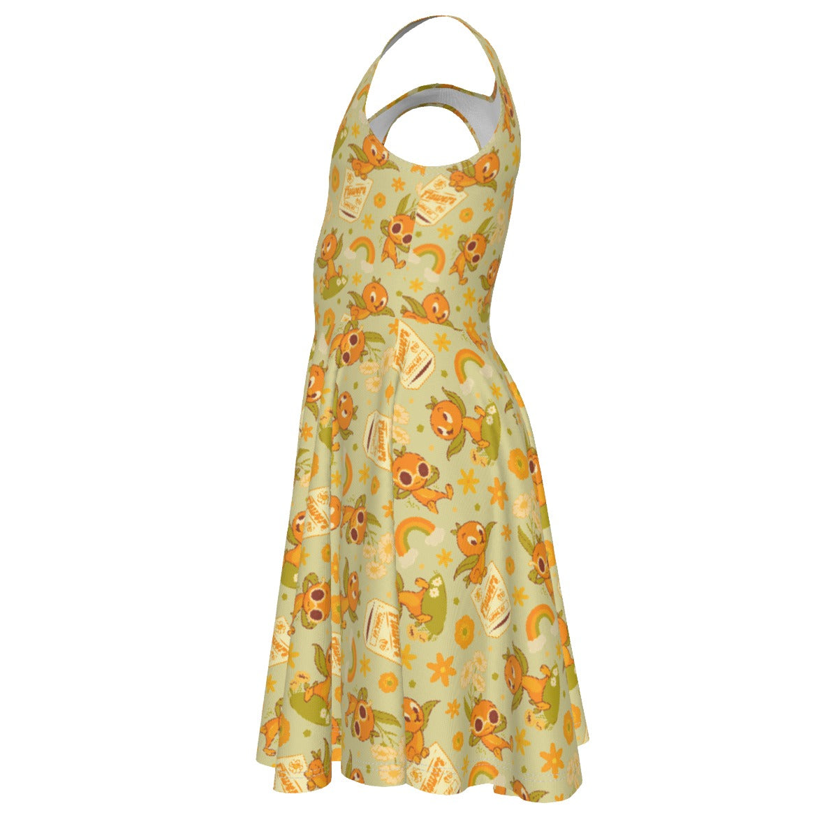 Vintage Citrus Garden - Kid's Sleeveless Skater Dress