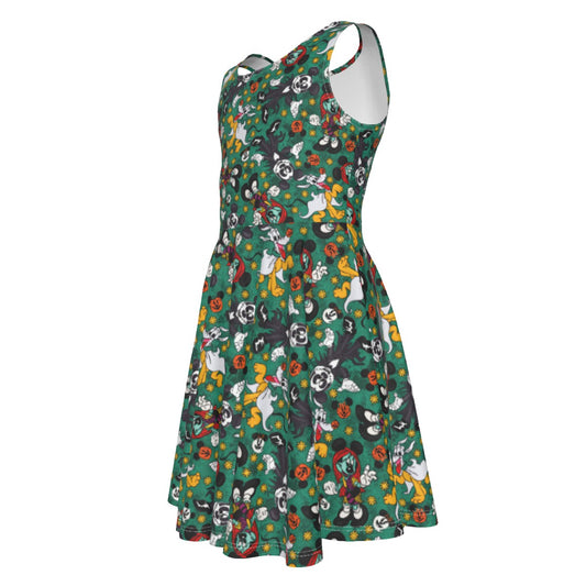 Beloved Couple as Spooky Pairp; Sally - Kid's Sleeveless Skater Dress