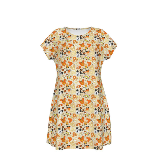 Halloween Snack Treats - Women's T-Shirt Dress