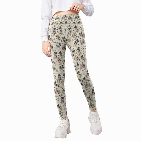 Retro Camera Mouse - Kid's Leggings