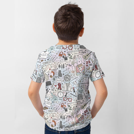 Every Era Collage - Kid’s Short Sleeve T-Shirt