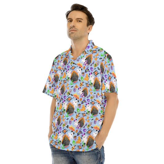 Halloween On The High Seas - Men's Hawaiian Button Up Shirt