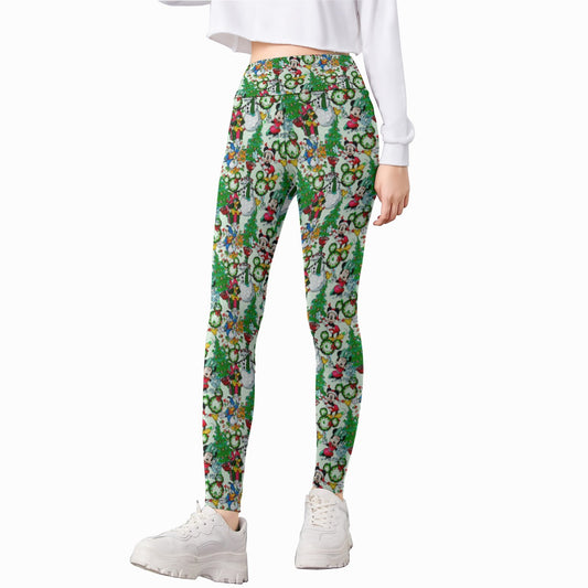 Mouse Friends Christmas Decorations - Kid's Leggings
