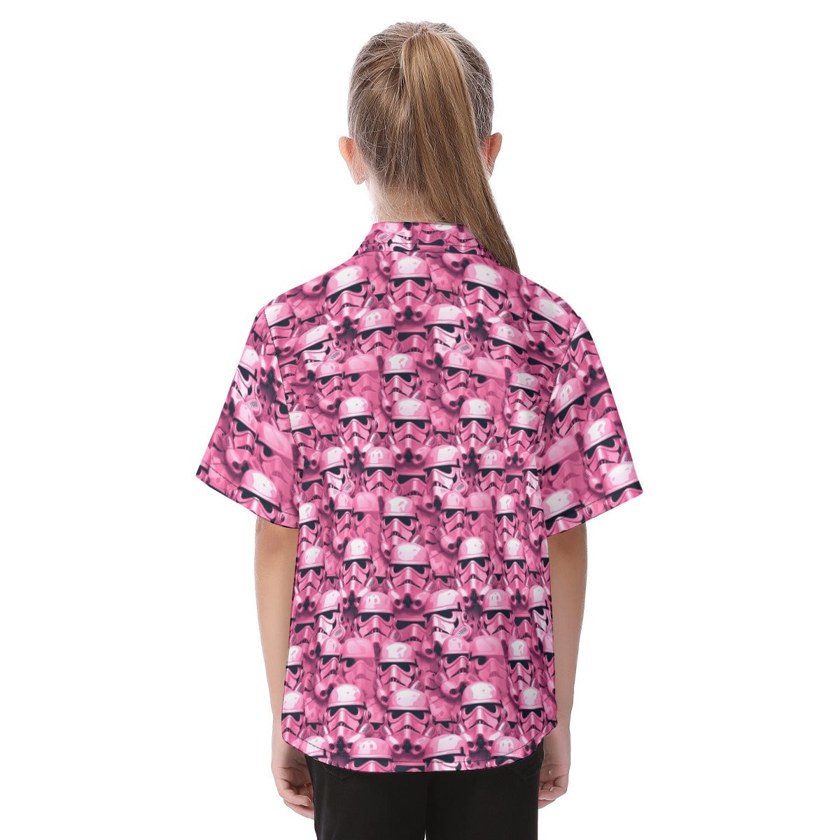 Pink Helmet Battalion - Kid's Hawaiian Button Up Shirt