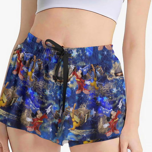 Enchanted Broom Magic - Women's Flowy Pocket Shorts