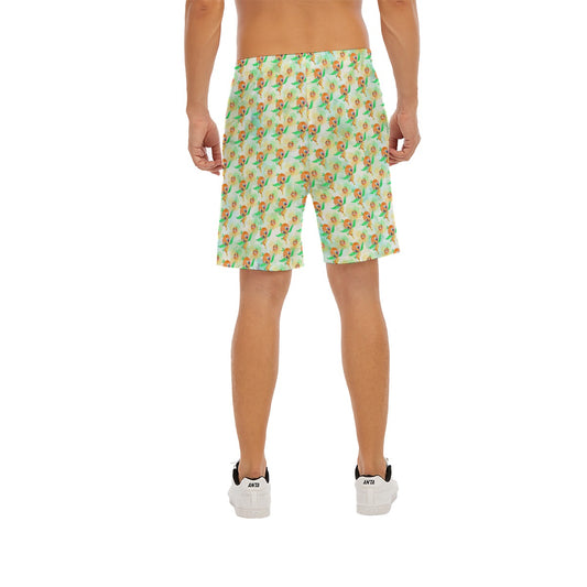 Sunny Citrus Thoughts - Men’s Pocket Beach Shorts