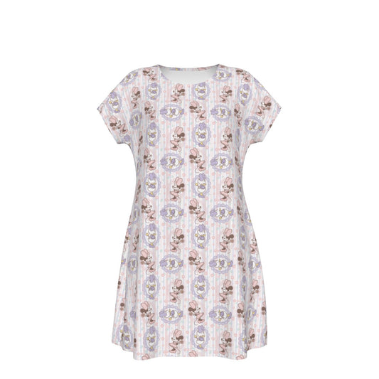 Sweet Springtime Style Duo - Women's T-Shirt Dress
