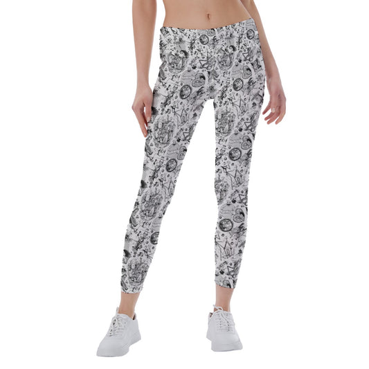 Nightmare Sketches Halloween Inspired - Women's Yoga Leggings