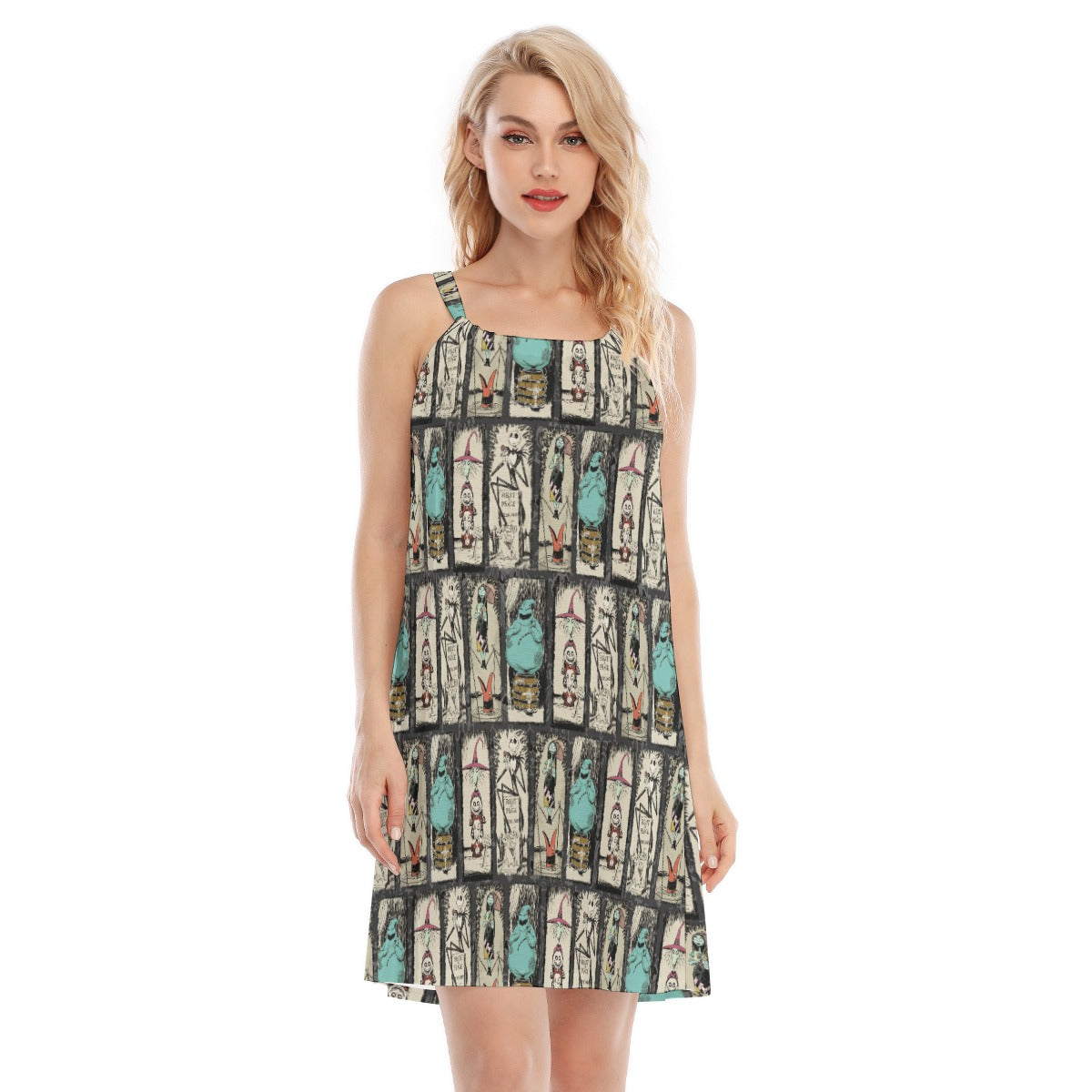 Stretching Haunted Nightmare - Women’s Adjustable Sundress