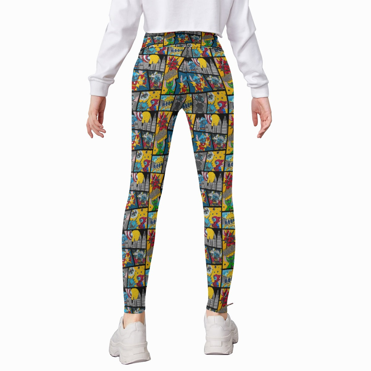 Superhero Stitch - Comic Action - Kid's Leggings