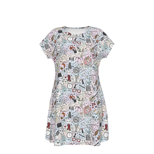 Every Era Collage - Women's T-Shirt Dress