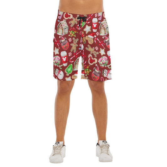 Disney Christmas Snack Goals - Men’s Pocket Beach Shorts