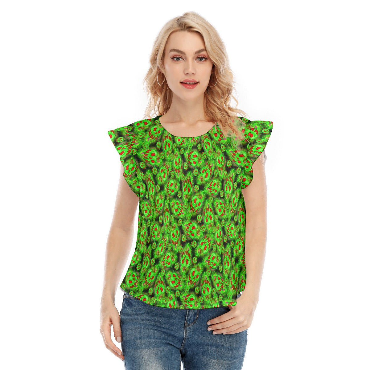 Just One Bite - Women’s Flutter Sleeve Top