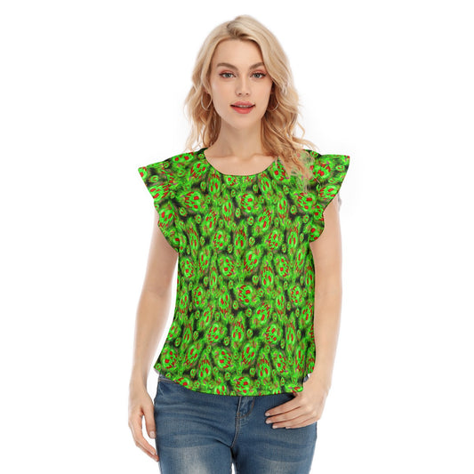 Just One Bite - Women’s Flutter Sleeve Top