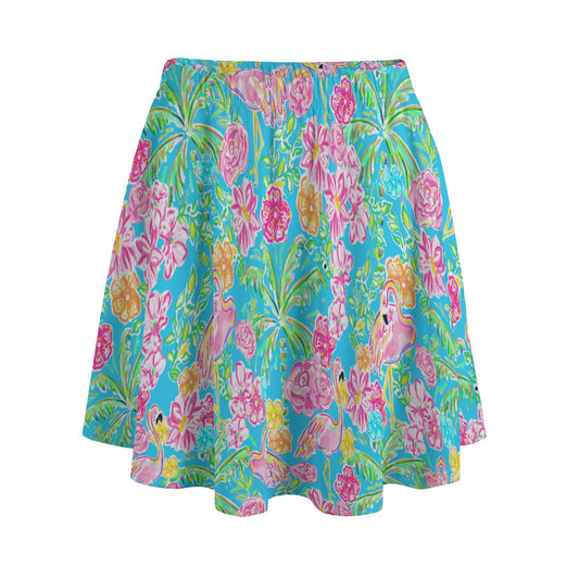 Flamingo Fiesta - Women's Pocket Skater Skirt