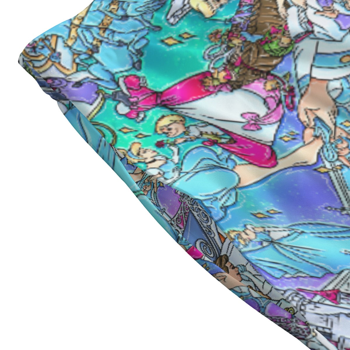 Glass Slipper Storybook Scenes - Women's Pocket Skater Skirt