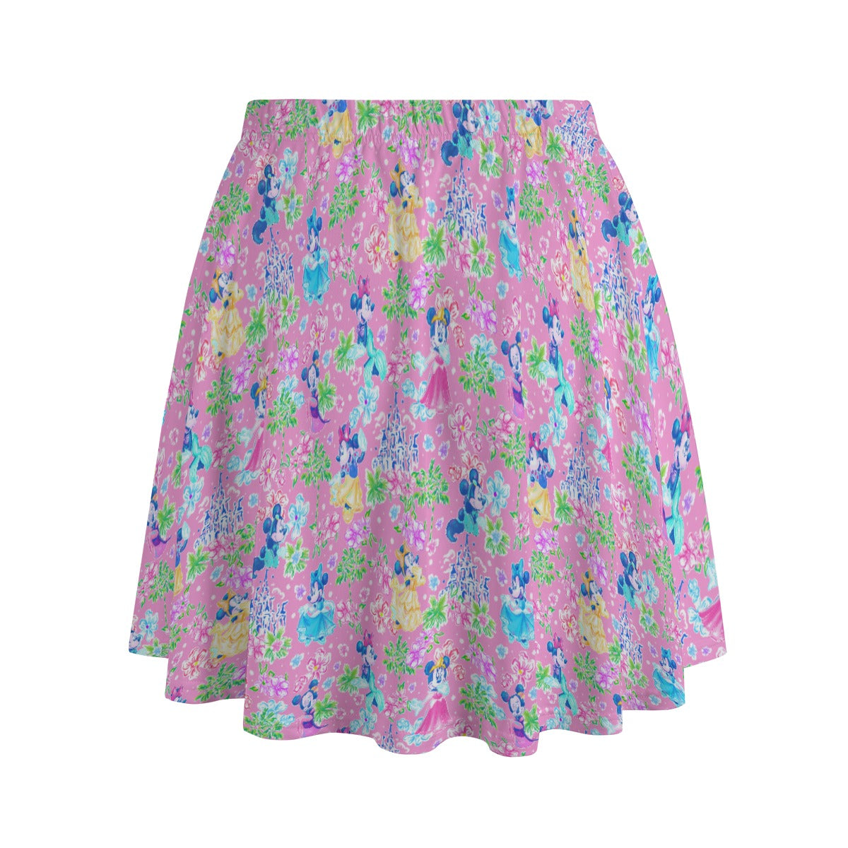 Princess Palm Party - Women's Pocket Skater Skirt