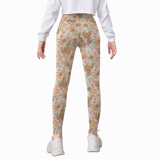 Festive Gingerbread Treats - Kid's Leggings