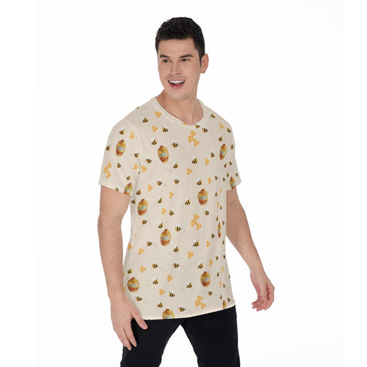 Sweet Hunny Pot & Bees - Men's Short Sleeve T-Shirt