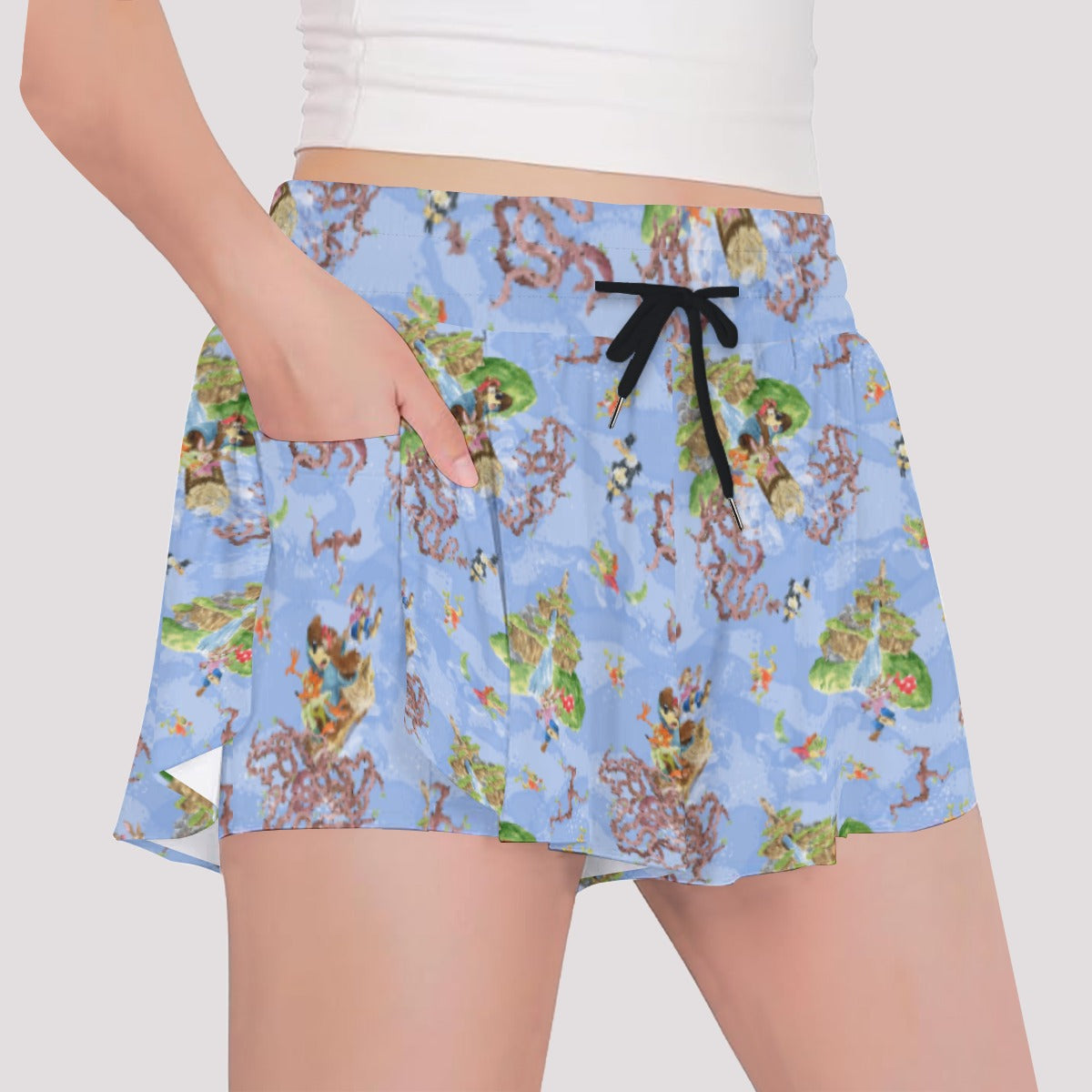 Briar Patch Splash - Girls’ Flowy Pocket Shorts