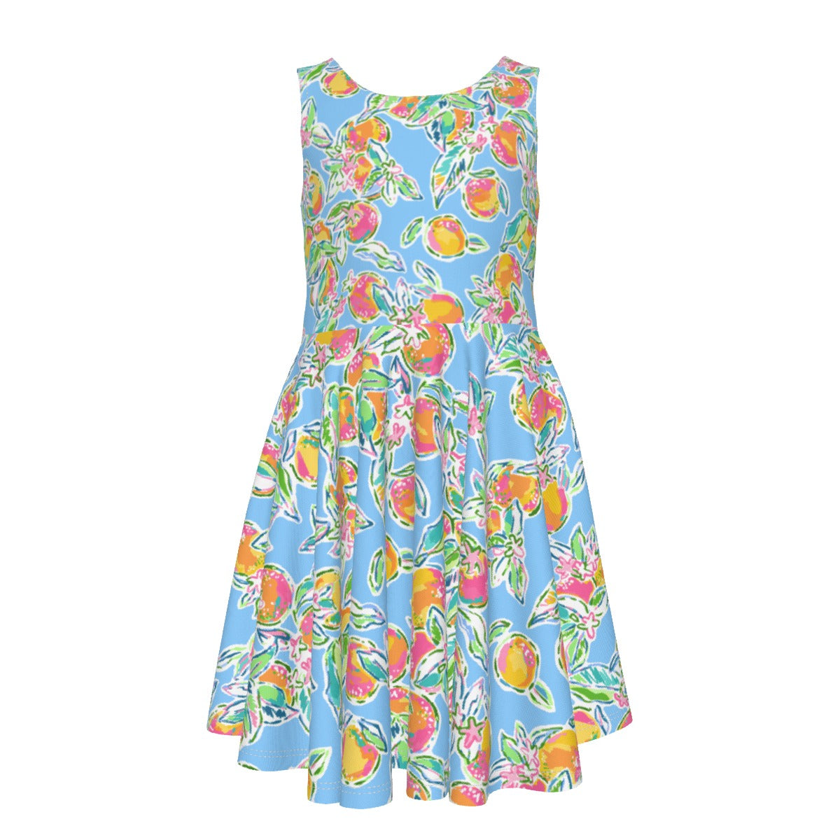 Peachy Keen - Kid's Sleeveless Skater Dress