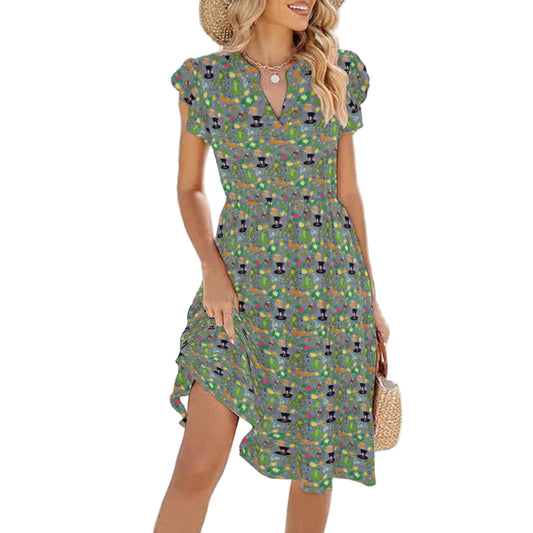 Bayou Princess Icons - Women's Tiered Pocket Midi Dress