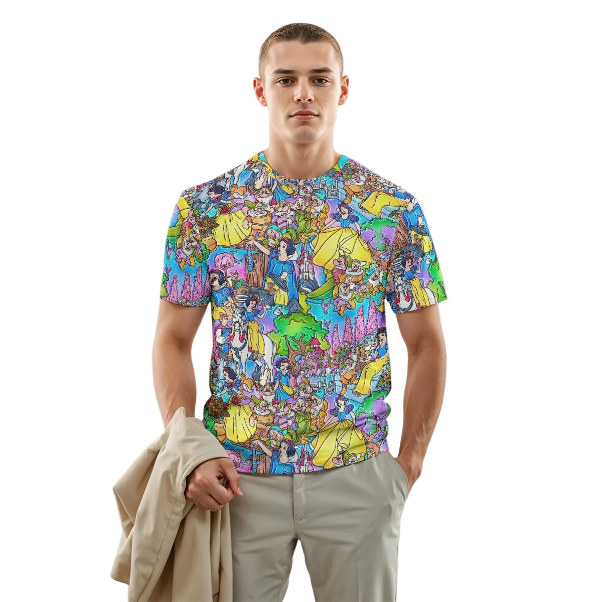 Fairest Princess Storybook Scenes - Men's Short Sleeve T-Shirt
